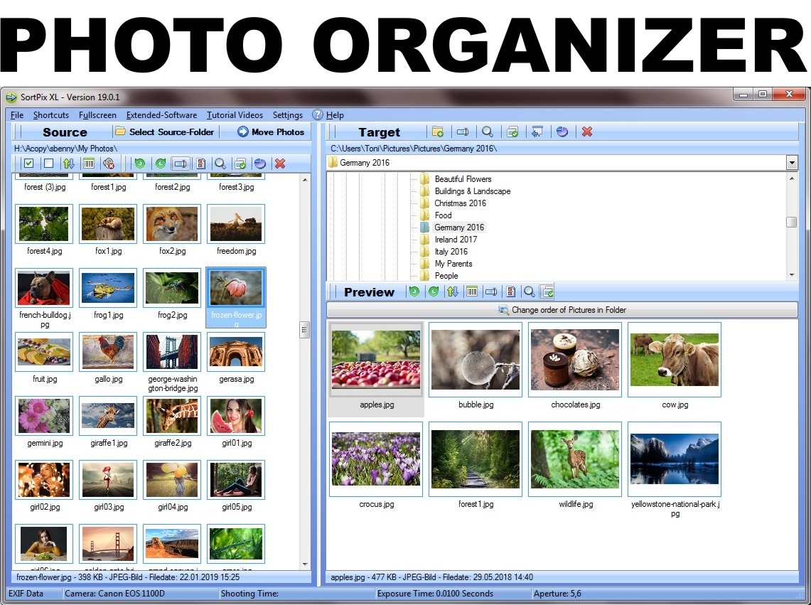 Photo organizer and photo management software